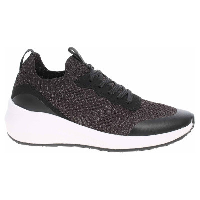 detail Tamaris dámské tenisky 1-23758-25 black silver
