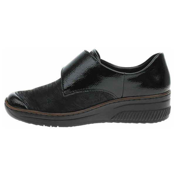 detail Dámské polobotky Rieker 487C0-00 schwarz