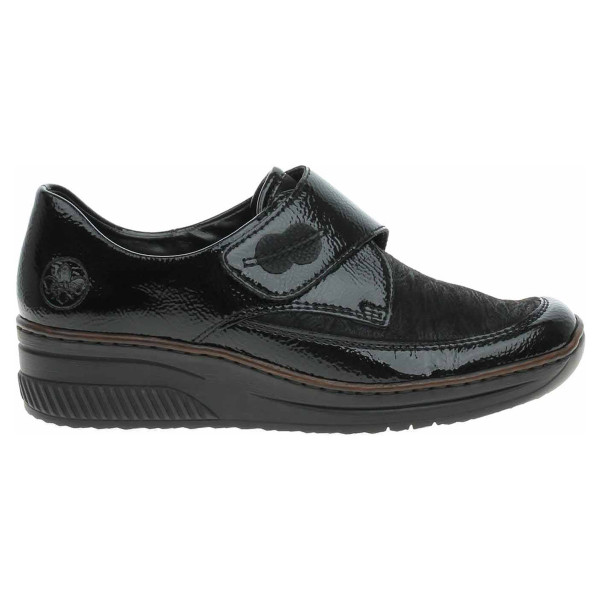 detail Dámské polobotky Rieker 487C0-00 schwarz