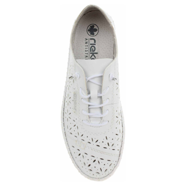 detail Dámské polobotky Rieker M2354-80 weiss