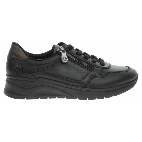 detail Dámské polobotky Rieker N9501-01 schwarz