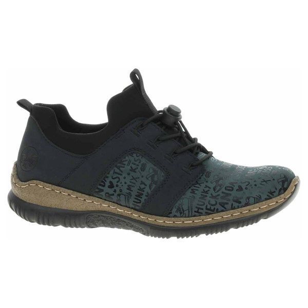 detail Dámské polobotky Rieker N3295-14 blau