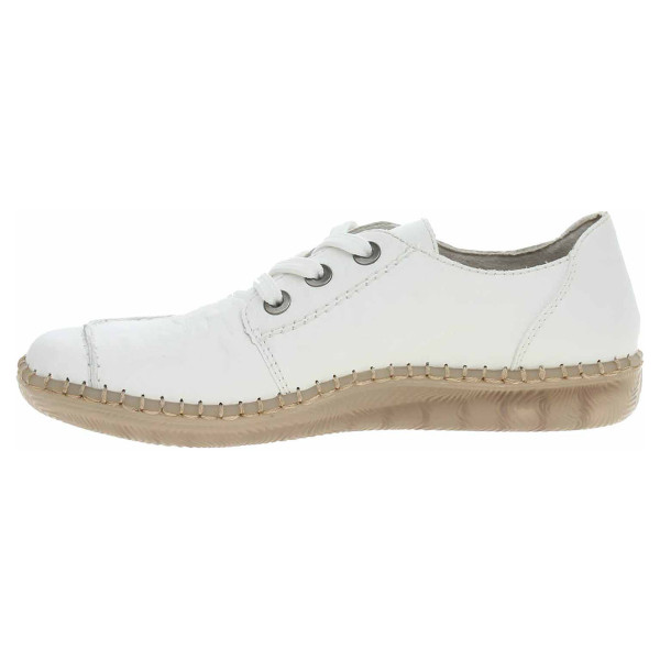 detail Dámské polobotky Rieker N2402-80 weiss