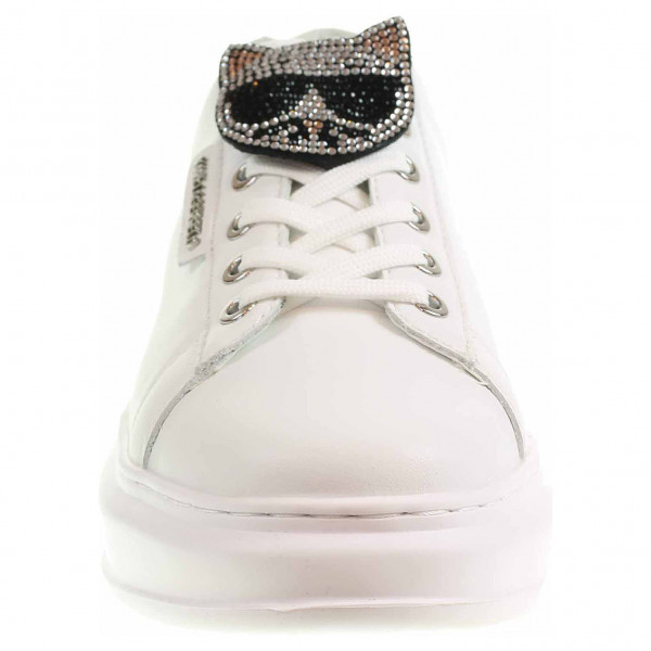 detail Dámská obuv Karl Lagerfeld KL62576 01S white lthr w-silver