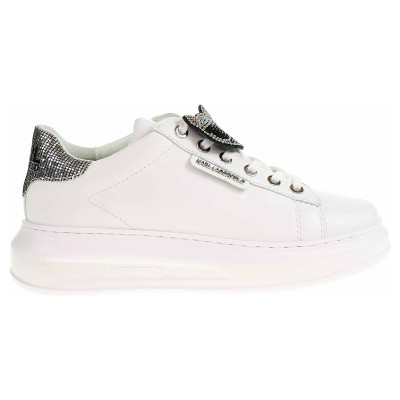 detail Dámská obuv Karl Lagerfeld KL62576 01S white lthr w-silver