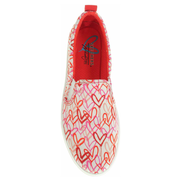 detail Skechers Poppy - Drippin Love white-red-pink