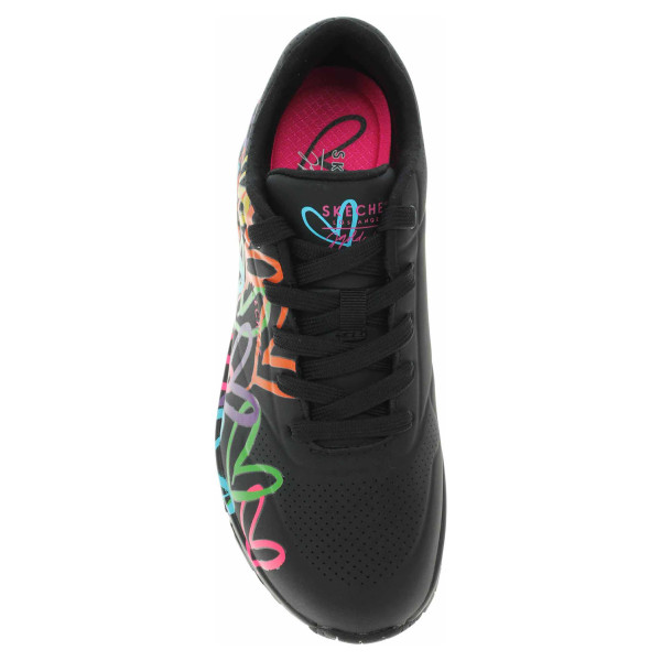 detail Skechers JGoldcrown: Uno - Highlight Love black - multi