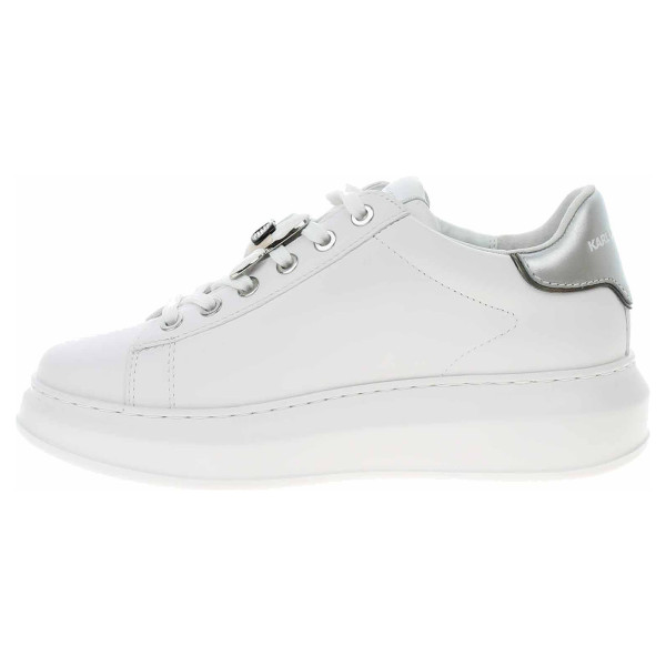 detail Dámská obuv Karl Lagerfeld KL62576K Kapri White Lthr w-Silver