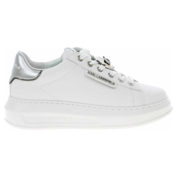 detail Dámská obuv Karl Lagerfeld KL62576K Kapri White Lthr w-Silver