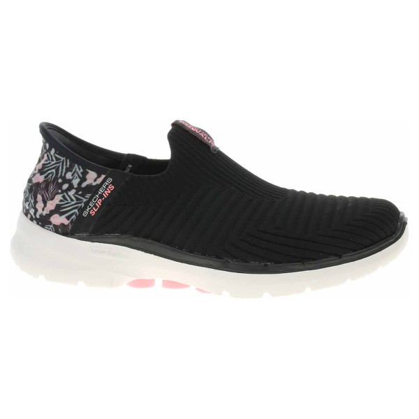 detail Skechers Go Walk 6 - Tropical Bay black-pink