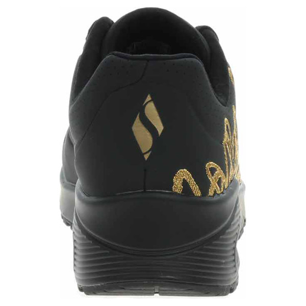 detail Skechers JGoldcrown: Uno - Golden Heart black -gold