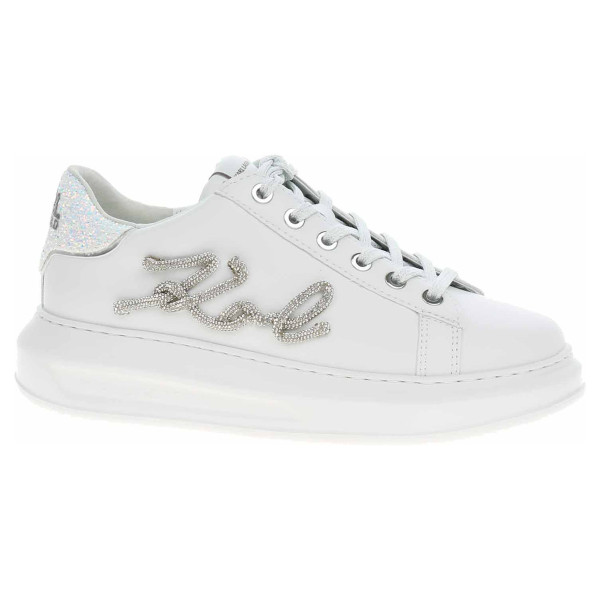 detail Dámská obuv Karl Lagerfeld KL62510G 01S White Lthr w-Silver