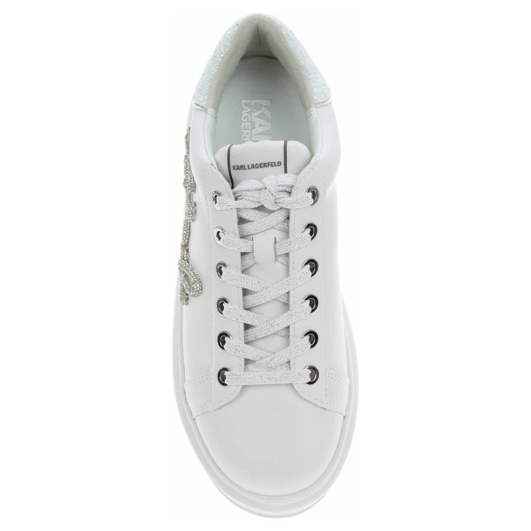 detail Dámská obuv Karl Lagerfeld KL62510G 01S White Lthr w-Silver