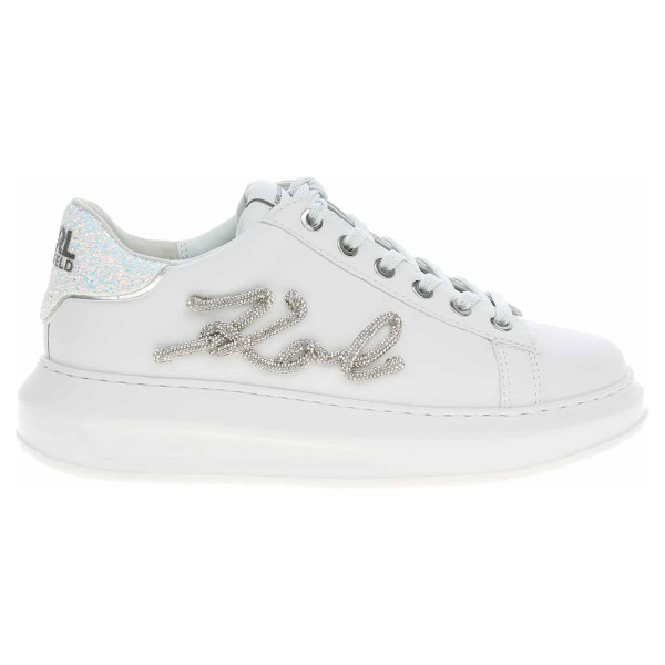 detail Dámská obuv Karl Lagerfeld KL62510G 01S White Lthr w-Silver