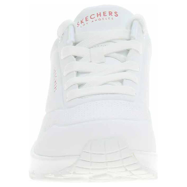 detail Skechers Uno - Pop Back white-hot coral