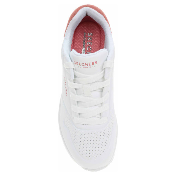 detail Skechers Uno - Pop Back white-hot coral