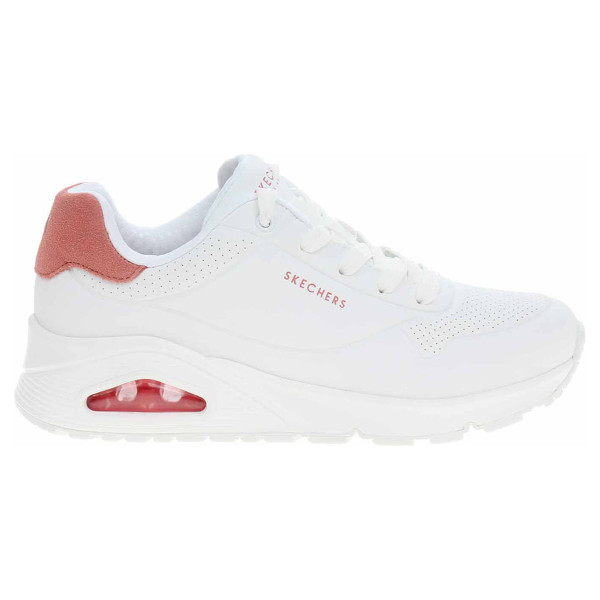detail Skechers Uno - Pop Back white-hot coral