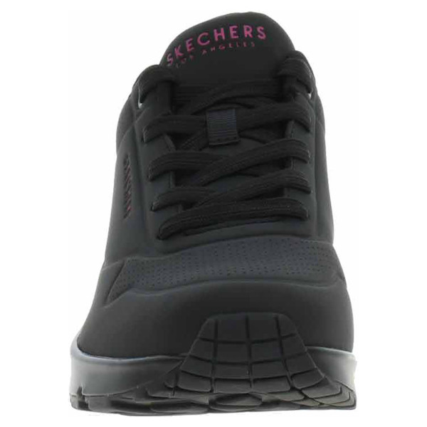 detail Skechers Uno - Pop Back black-hot pink