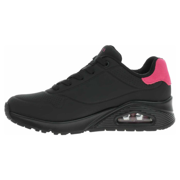 detail Skechers Uno - Pop Back black-hot pink
