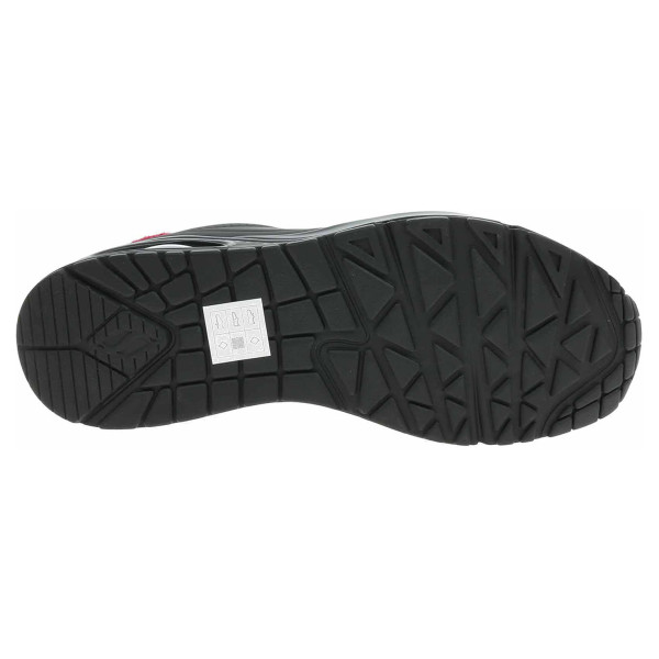 detail Skechers Uno - Pop Back black-hot pink