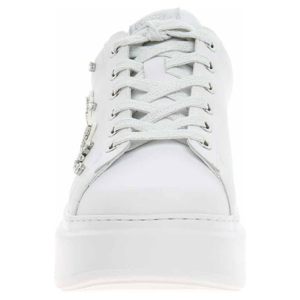 detail Dámská obuv Karl Lagerfeld KL63525 01S White Lthr w-Silver