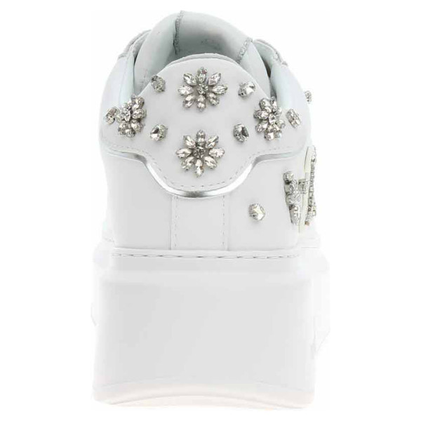 detail Dámská obuv Karl Lagerfeld KL63525 01S White Lthr w-Silver
