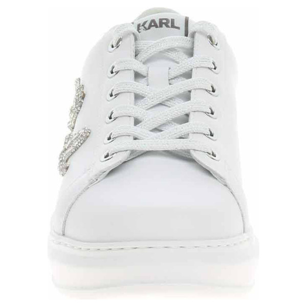 detail Dámská obuv Karl Lagerfeld KL62511G 01S white lthr w-silver