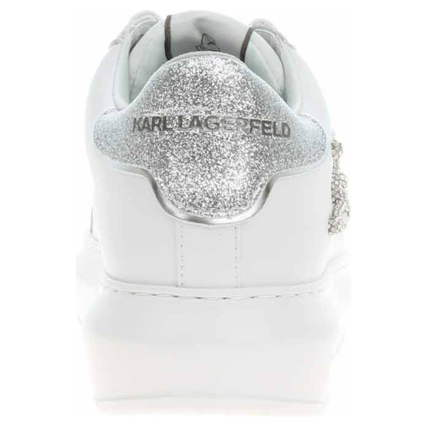 detail Dámská obuv Karl Lagerfeld KL62511G 01S white lthr w-silver
