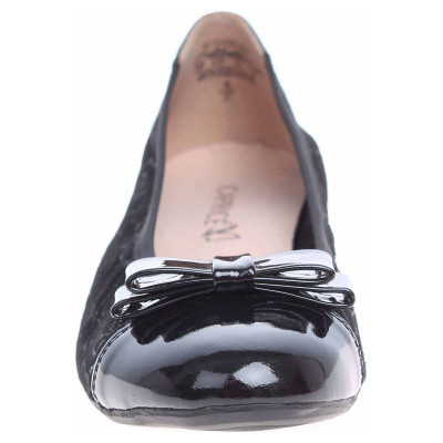 detail Dámské baleriny Caprice 9-22108-20 black roses comb