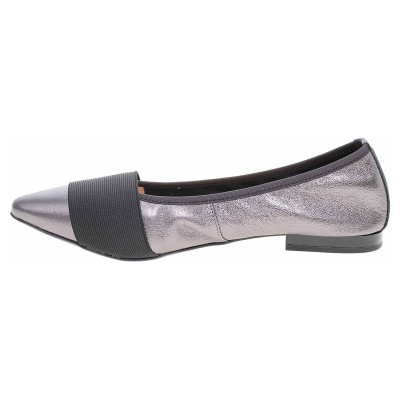 detail Dámské baleriny Caprice 9-24216-22 gunmetal met.