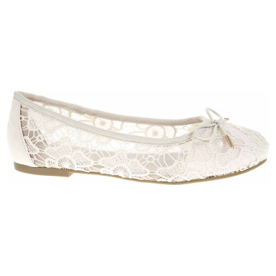 detail Dámské baleriny Tamaris 1-22111-24 ivory macramee