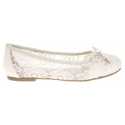 detail Dámské baleriny Tamaris 1-22111-24 ivory macramee