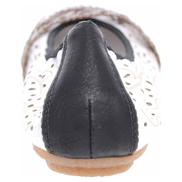 detail Dámské baleriny Rieker 41466-64 beige kombi