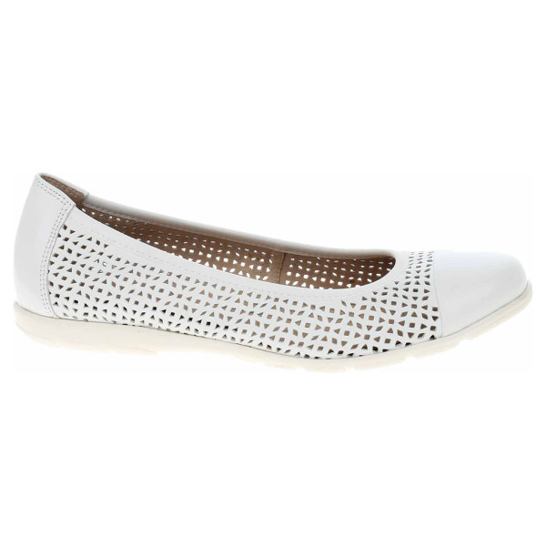 detail Dámské baleriny Caprice 9-22151-20 white nappa