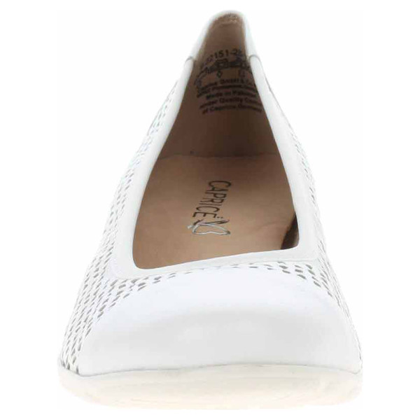 detail Dámské baleriny Caprice 9-22151-20 white nappa