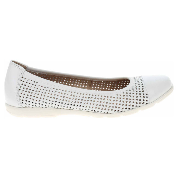 detail Dámské baleriny Caprice 9-22151-20 white nappa