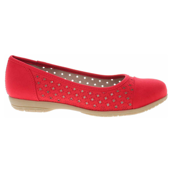 detail Dámské baleriny Jana 8-22169-28 red