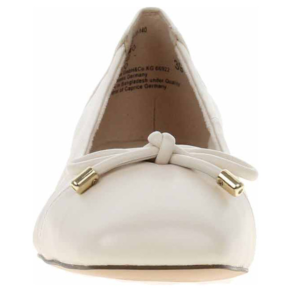 detail Dámské baleriny Caprice 9-22104-20 cream perlato