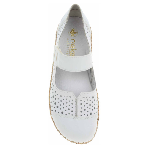 detail Dámské baleriny Rieker 44880-80 weiss