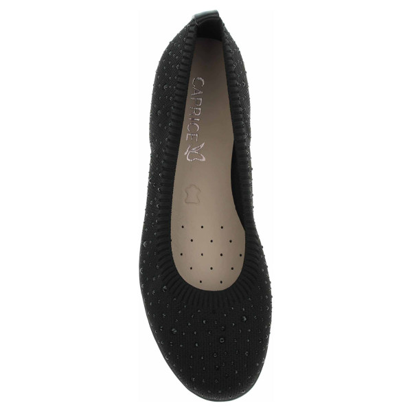 detail Dámské baleriny Caprice 9-22107-42 black knit