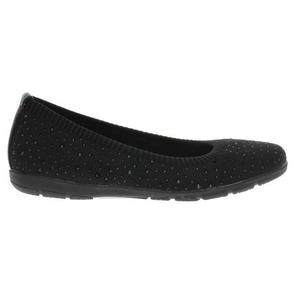detail Dámské baleriny Caprice 9-22107-42 black knit