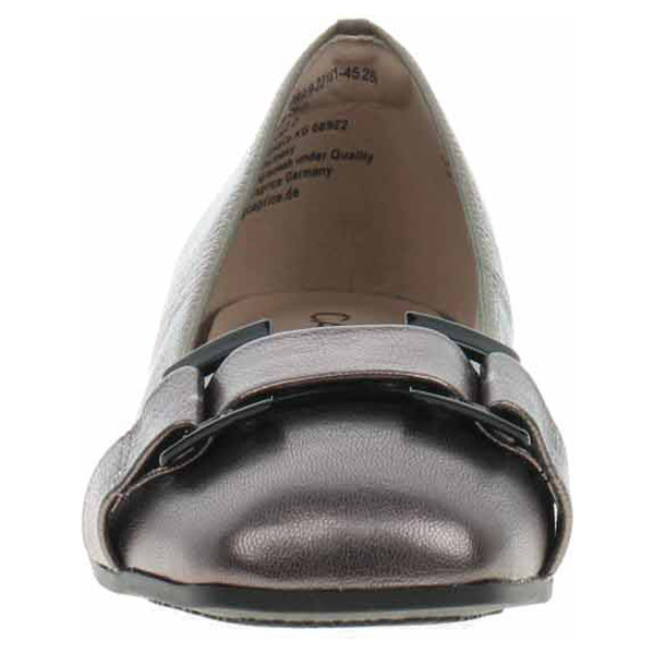 detail Dámské baleriny Caprice 9-22101-45 dk grey metall