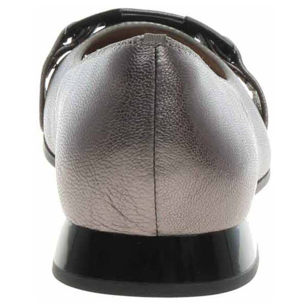 detail Dámské baleriny Caprice 9-22101-45 dk grey metall