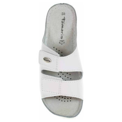 detail Dámské pantofle Tamaris 1-27510-26 white leather