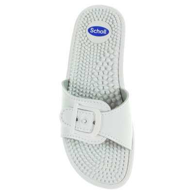 detail Scholl dámské pantofle F20054 1065 New Massage bílé