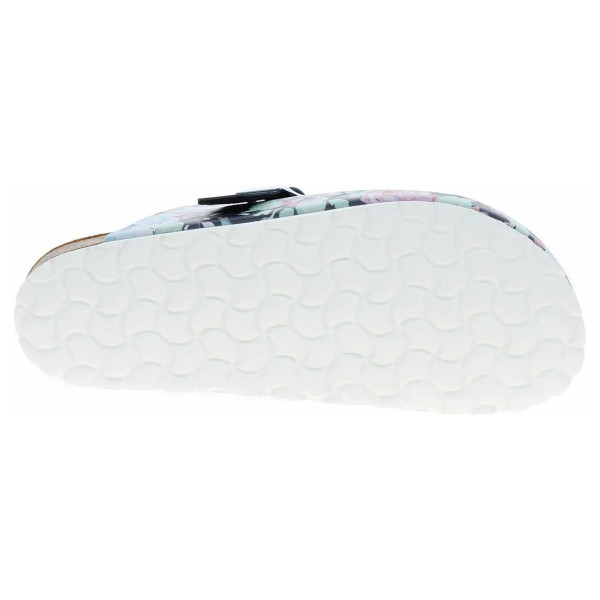 detail Dámské pantofle Bio Life 0005 Samba 621 blue-multi