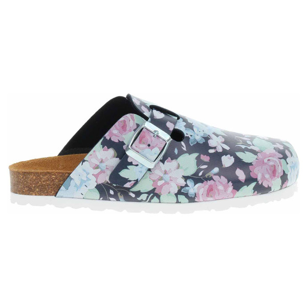 detail Dámské pantofle Bio Life 0005 Samba 621 blue-multi