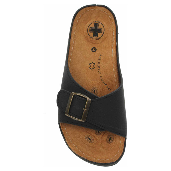 detail Dámské pantofle Medi Line S182.010 black