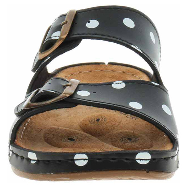 detail Dámské pantofle Medi Line S182.002 black dots