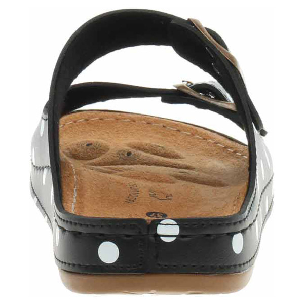 detail Dámské pantofle Medi Line S182.002 black dots